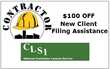 Save 10% on State Contractors Filing Service for New Clients